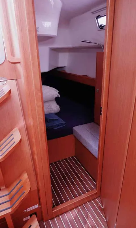 Cabin on Catalina, a Bavaria Cruiser 37 sailboat at Figari/Golfo Aranci, Italy