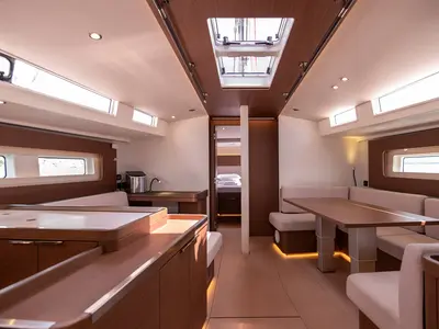 Galley of Spring Song, a Beneteau Oceanis 54 sailboat at Grad Kaštela, Croatia