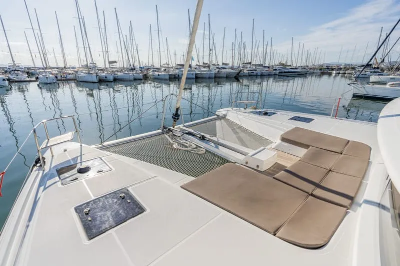 Deck of Pelagic Cat, a Lagoon 50 catamaran at Municipal Unit of Ellomenos, Greece