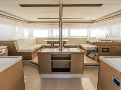Galley of Pelagic Cat, a Lagoon 50 catamaran at Municipal Unit of Ellomenos, Greece