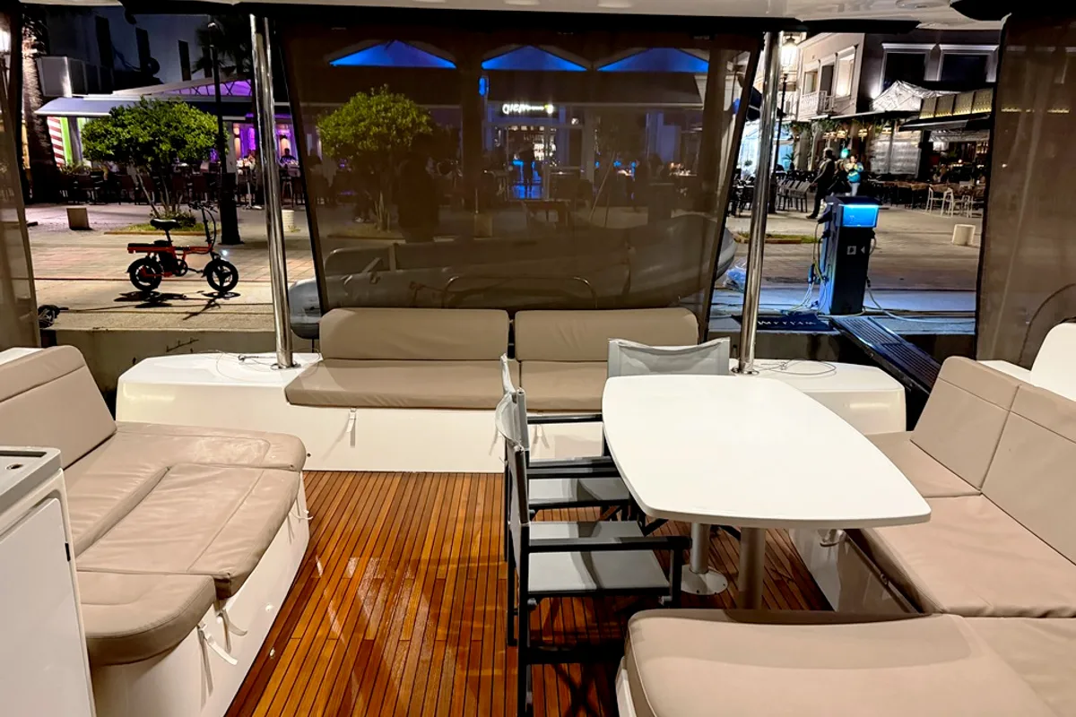 Exterior view of Pelagic Cat, a Lagoon 50 catamaran at Municipal Unit of Ellomenos, Greece
