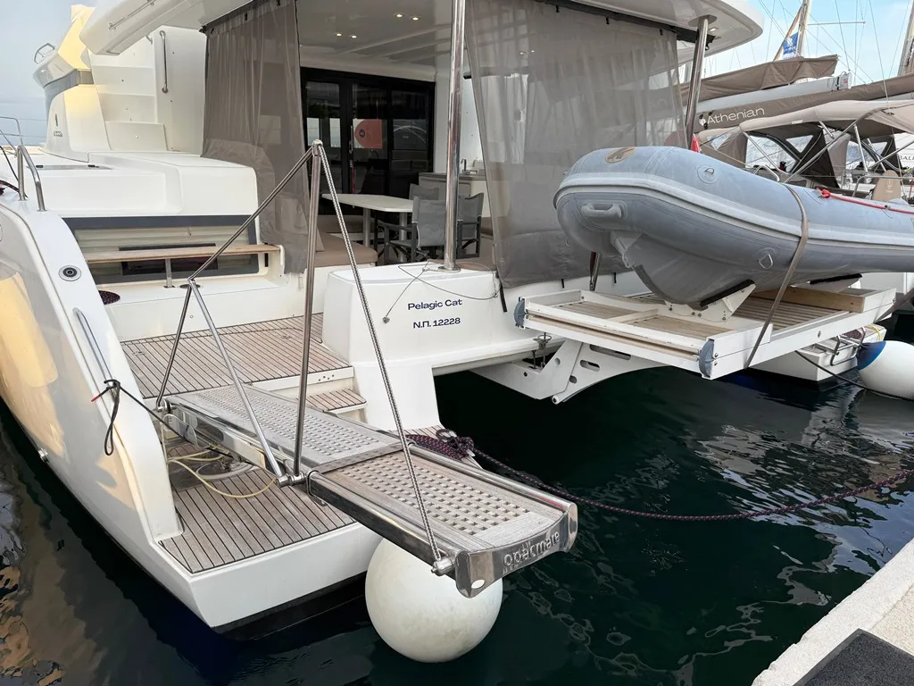 Salon of Pelagic Cat, a Lagoon 50 catamaran at Municipal Unit of Ellomenos, Greece