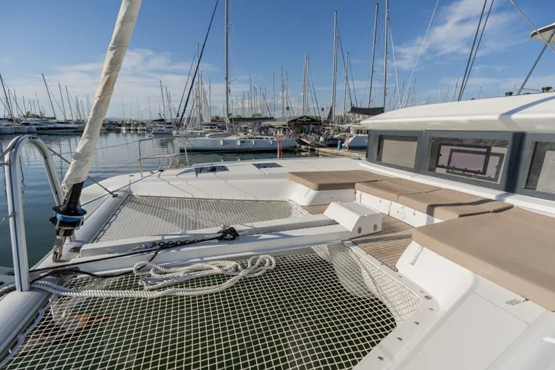 Deck of Pelagic Cat, a Lagoon 50 catamaran at Municipal Unit of Ellomenos, Greece