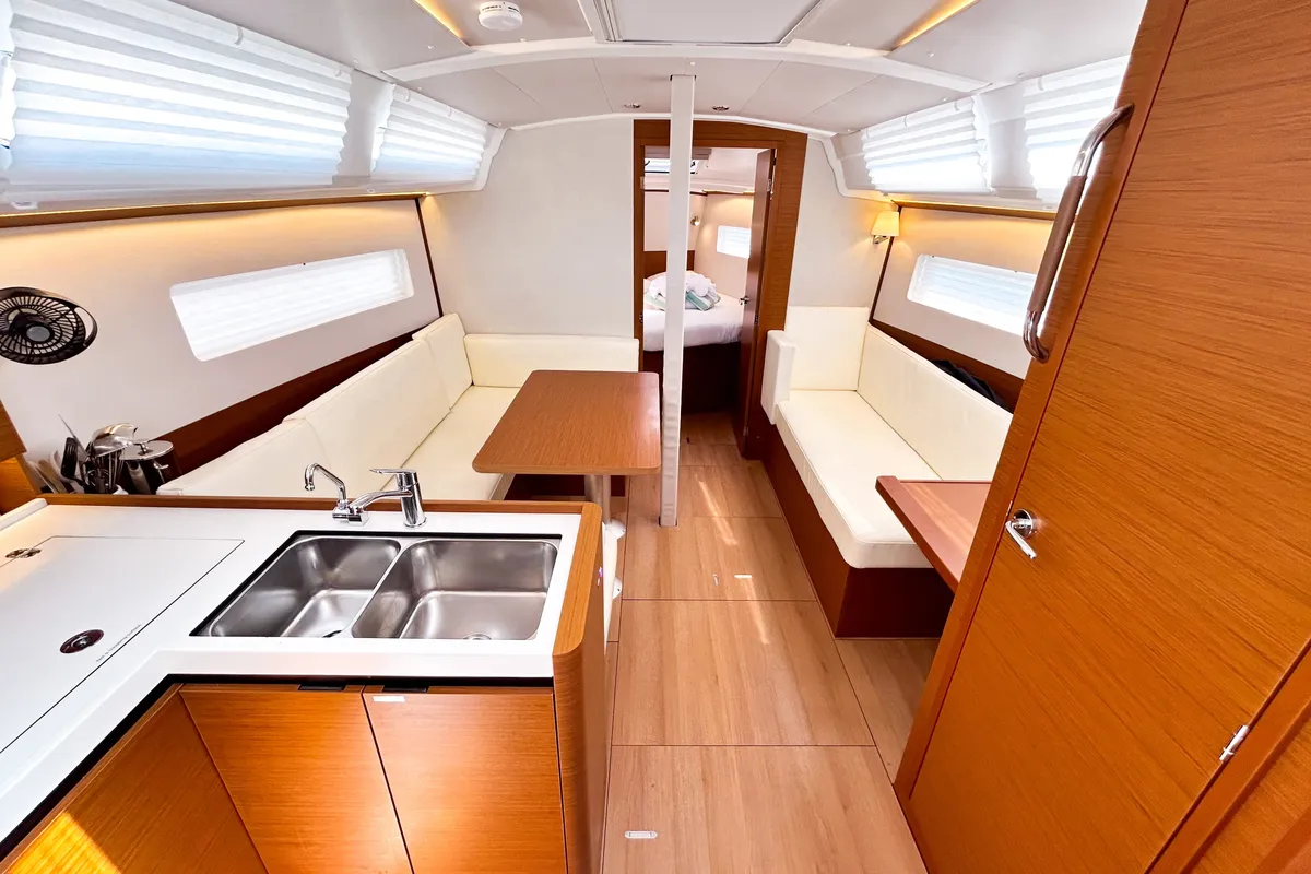 Soca Sleigh, a Jeanneau Sun Odyssey 380 sailboat at Road Town, British Virgin Islands