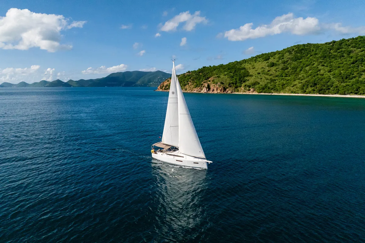Soca Sleigh, a Jeanneau Sun Odyssey 380 sailboat at Road Town, British Virgin Islands
