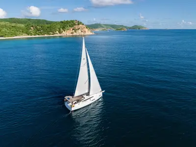 Soca Sleigh, a Jeanneau Sun Odyssey 380 sailboat at Road Town, British Virgin Islands