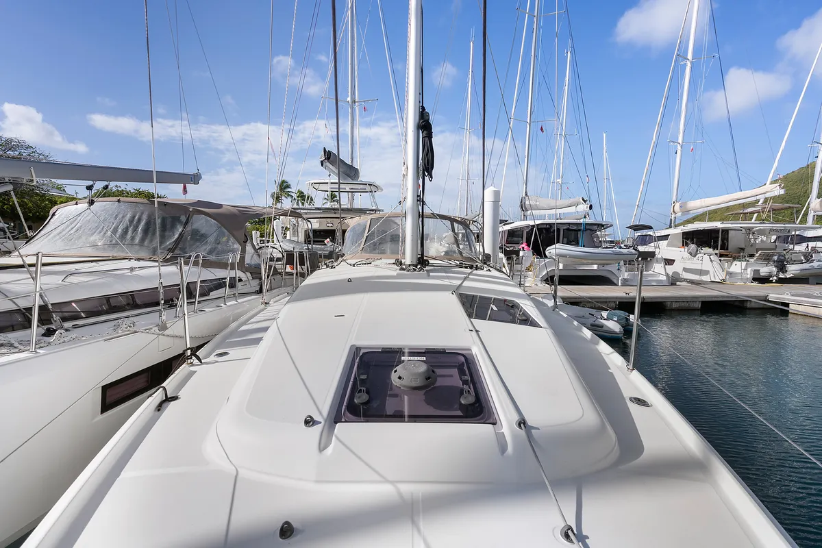 Soca Sleigh, a Jeanneau Sun Odyssey 380 sailboat at Road Town, British Virgin Islands
