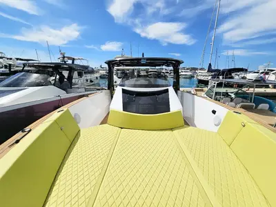 Galley of Leo, a Tesoro T40 motorboat at Seget Donji, Croatia