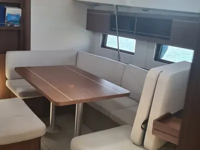 Salon of Salina, a Beneteau Oceanis 46.1 Performance Line sailboat at Figari/Golfo Aranci, Italy