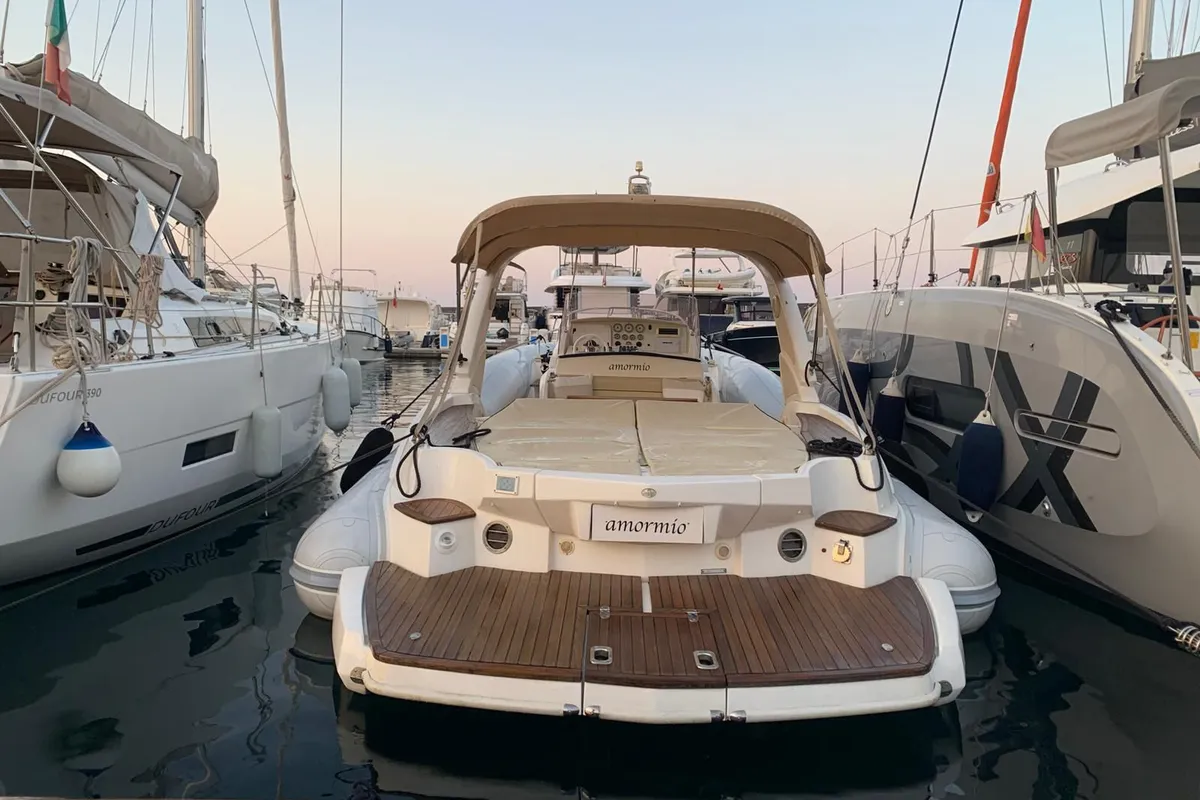 Amormio, a Marlin 38 RIB at Riposto, Italy