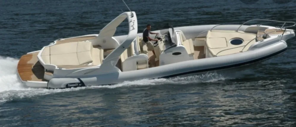 Amormio, a Marlin 38 RIB at Riposto, Italy