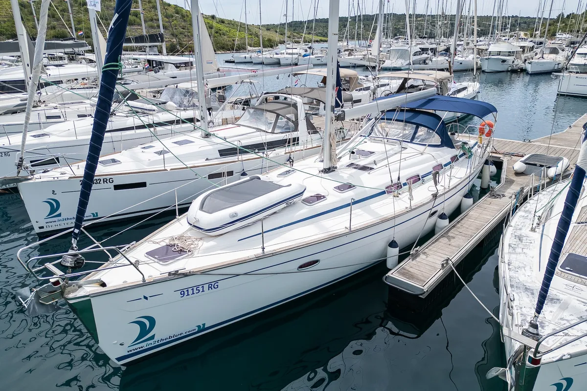 Makani, a Bavaria 46 Cruiser sailboat at Primošten, Croatia