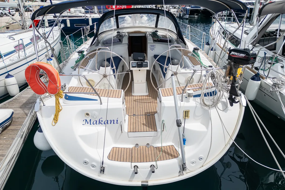 Makani, a Bavaria 46 Cruiser sailboat at Primošten, Croatia