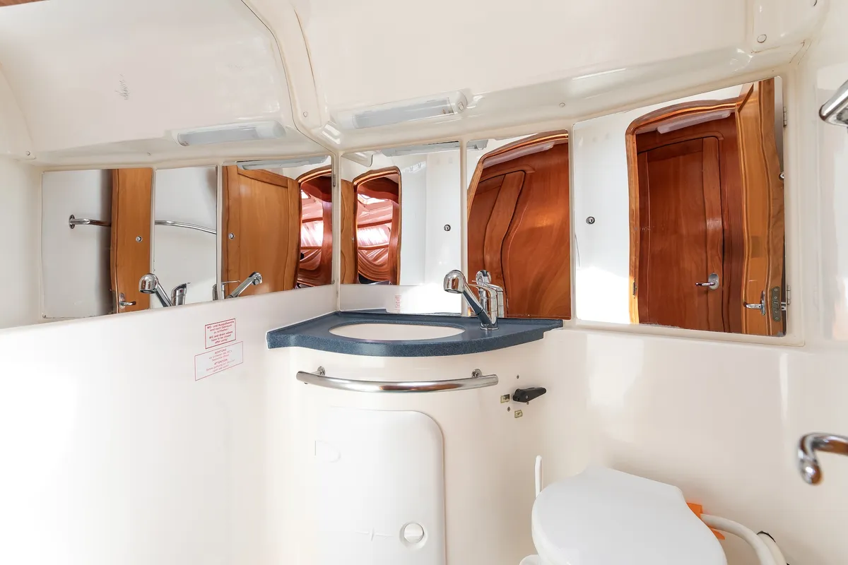 Makani, a Bavaria 46 Cruiser sailboat at Primošten, Croatia
