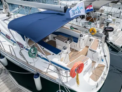 Makani, a Bavaria 46 Cruiser sailboat at Primošten, Croatia