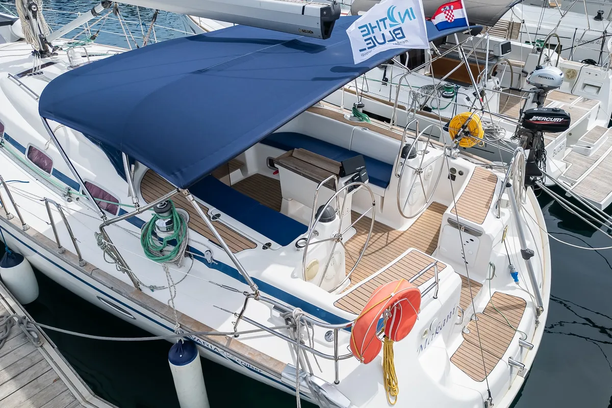 Makani, a Bavaria 46 Cruiser sailboat at Primošten, Croatia