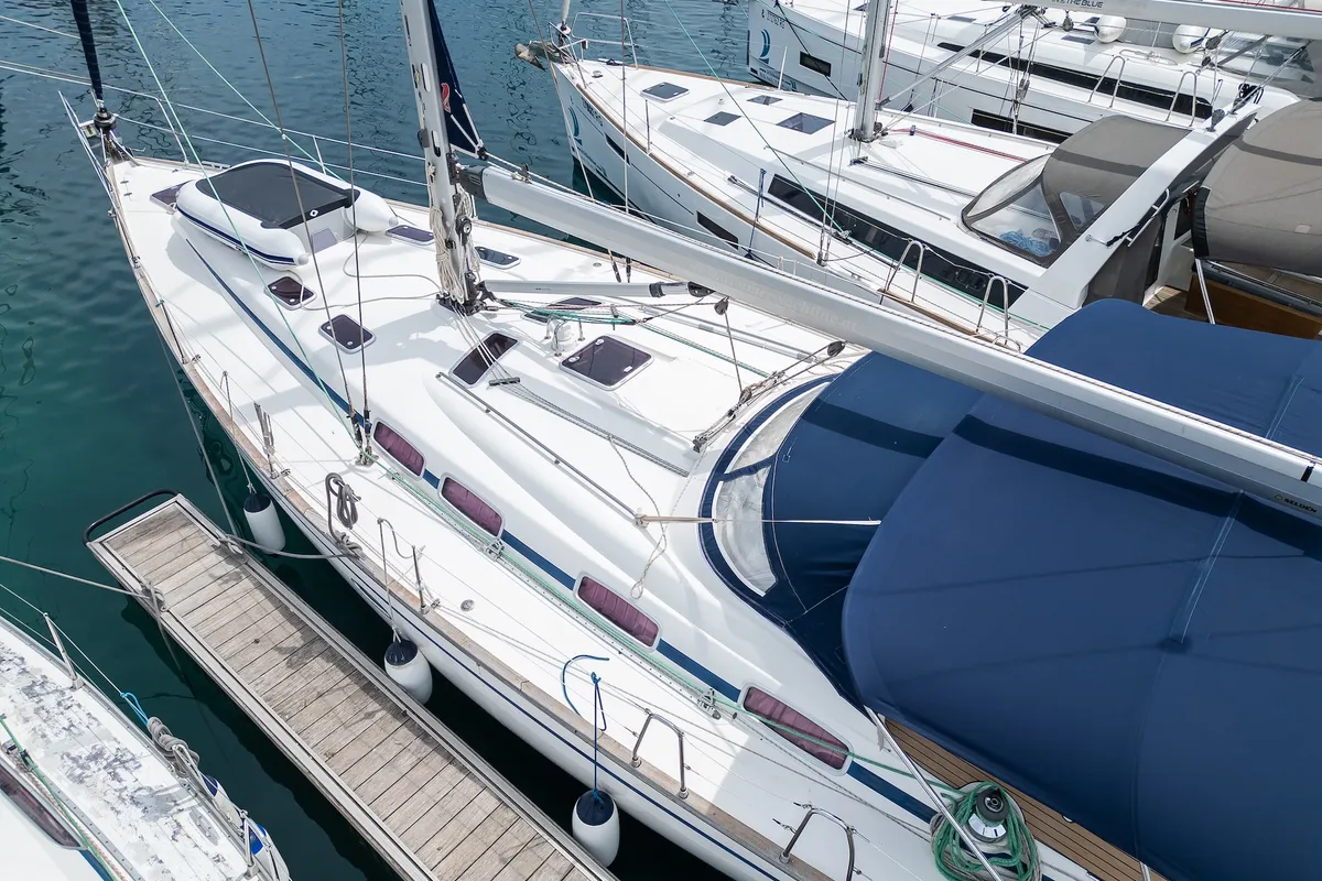 Makani, a Bavaria 46 Cruiser sailboat at Primošten, Croatia