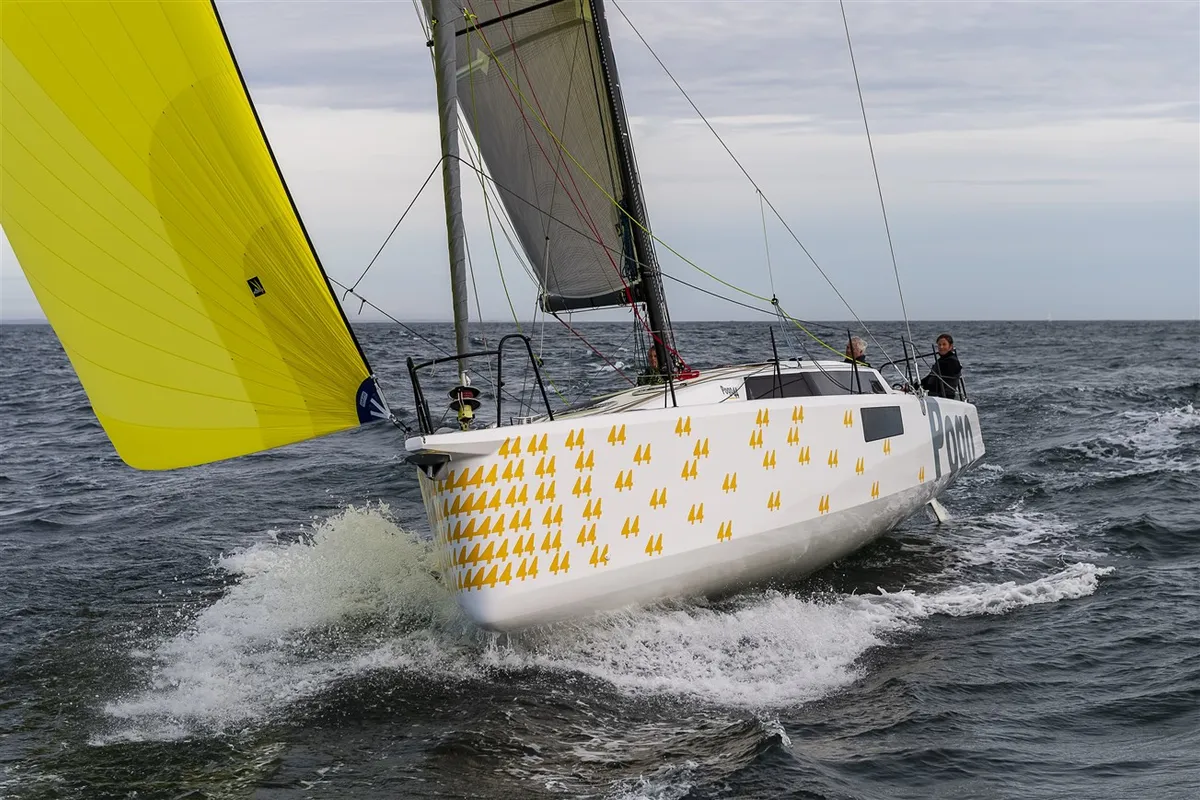 Exterior view of Hecladapi, a Pogo 44 sailboat at Bandol, France