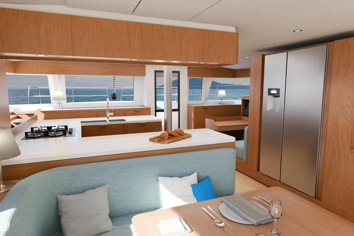 Bliss, a Bali 5.2 catamaran at Athens, Greece