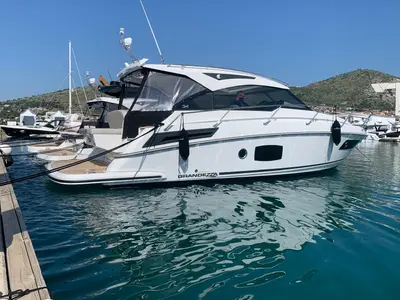 Head on Ohana, a Grandezza 34 OC motorboat at Grad Trogir, Croatia