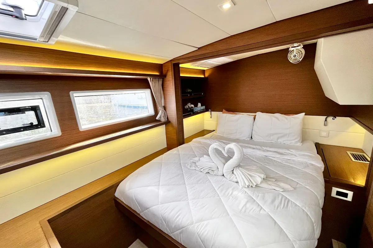 Cabin on Sea Runner II, a Lagoon 52 catamaran at Parham Town, British Virgin Islands