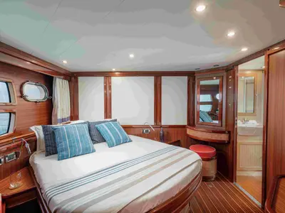 Cabin on Magistra, a Gulet Apreamare 60 motor yacht at Castellammare di Stabia, Italy