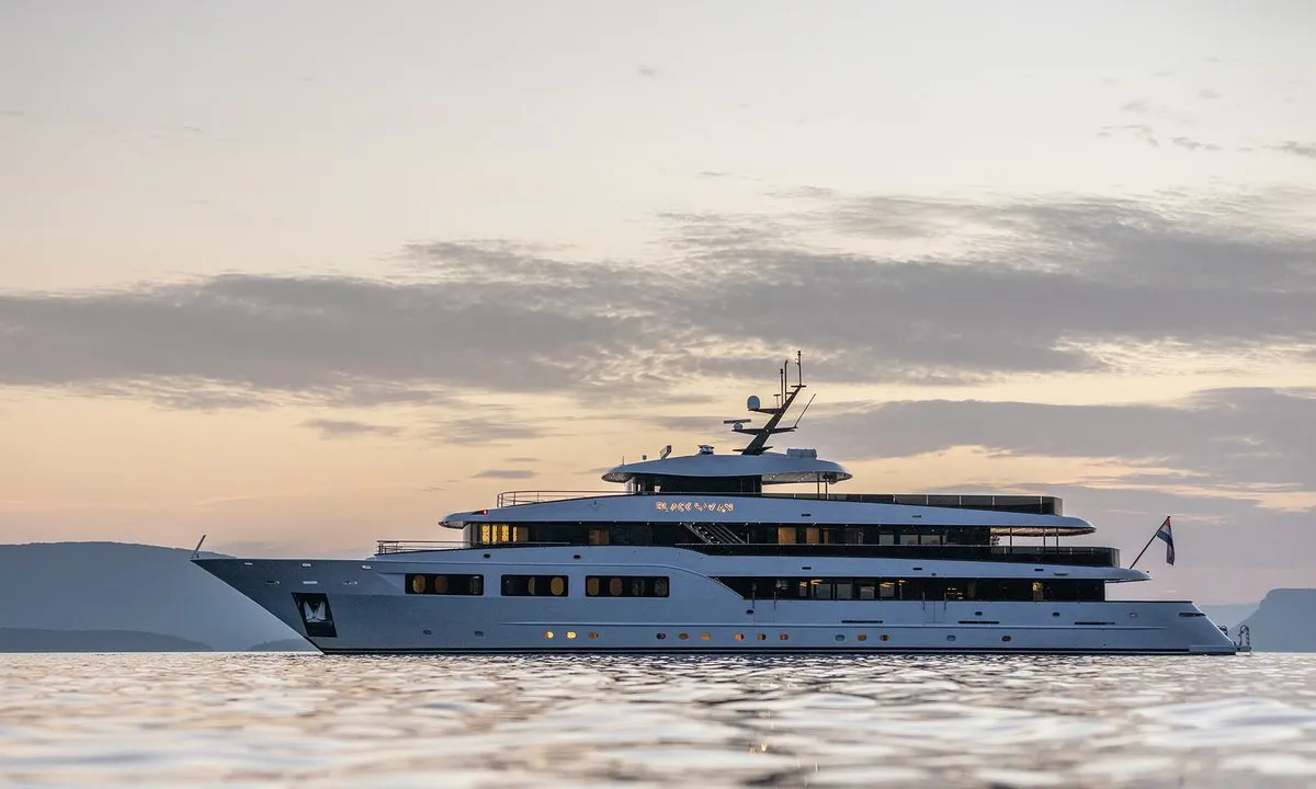 Black Swan, a Odisej Ltd MY Custom Black Swan motor yacht at Split, Croatia