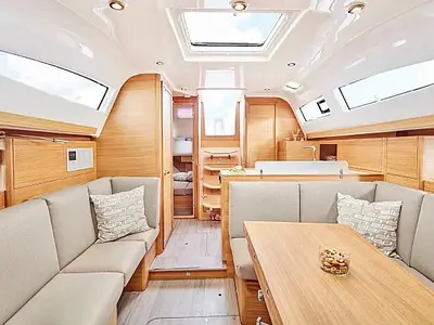 Salon of Pixi, a Elan Impression 40.1 sailboat at Grad Trogir, Croatia