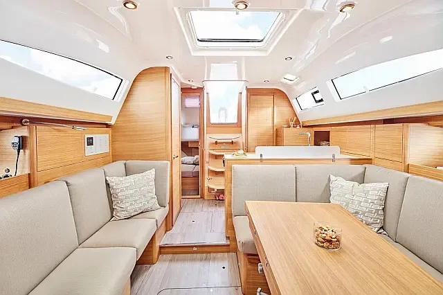 Salon of Pixi, a Elan Impression 40.1 sailboat at Grad Trogir, Croatia