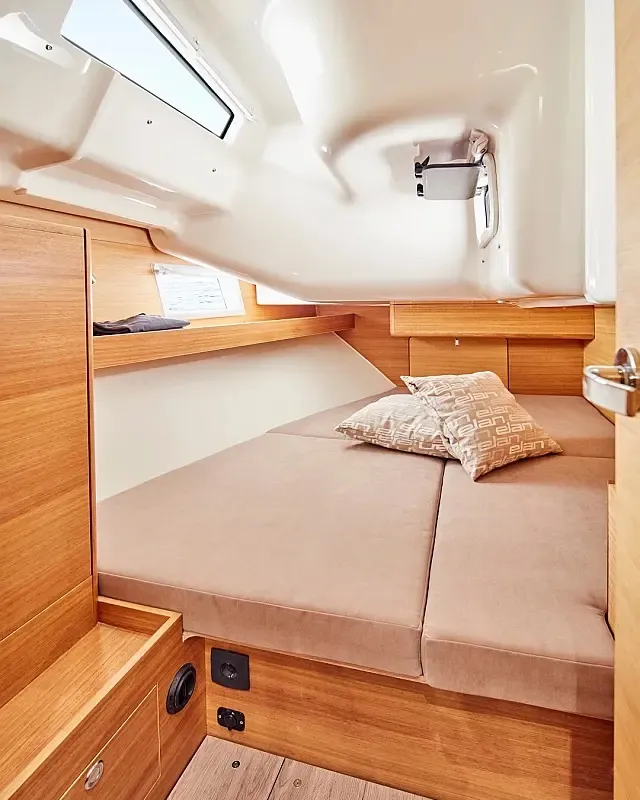 Cabin on Pixi, a Elan Impression 40.1 sailboat at Grad Trogir, Croatia