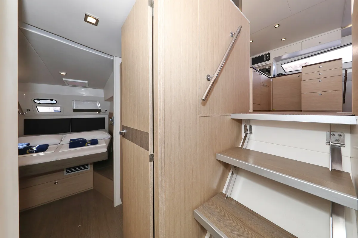 Cabin on Karina V, a Bali 4.5 catamaran at Grad Trogir, Croatia