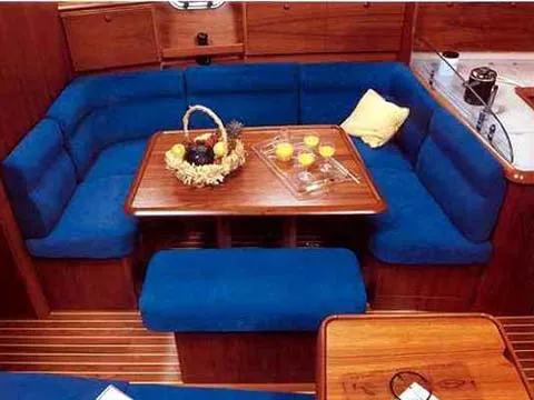 Salon of Evangelos, a Jeanneau Sun Odyssey 43 sailboat at Volos Municipality, Greece