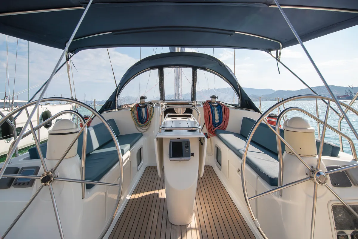 Evangelos, a Jeanneau Sun Odyssey 43 sailboat at Volos Municipality, Greece