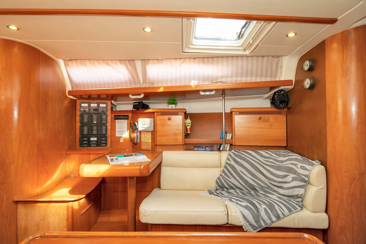 Evangelos, a Jeanneau Sun Odyssey 43 sailboat at Volos Municipality, Greece