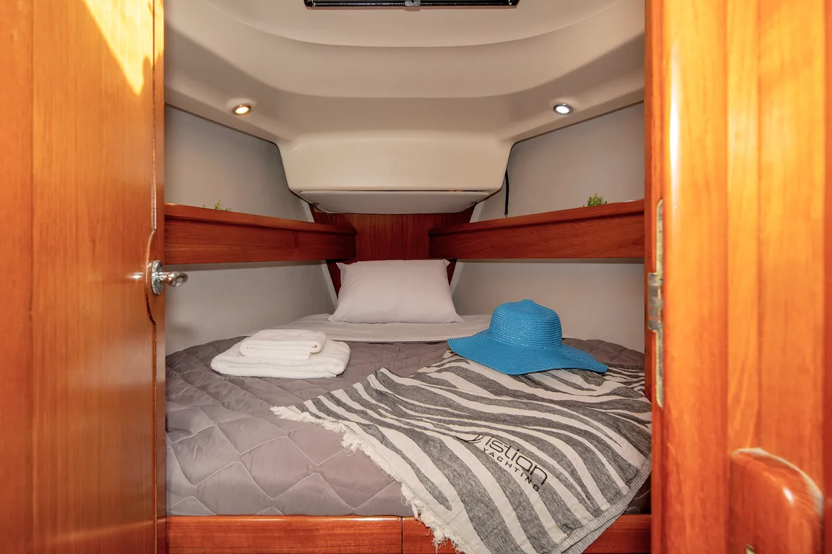 Evangelos, a Jeanneau Sun Odyssey 43 sailboat at Volos Municipality, Greece