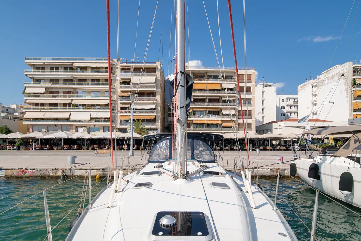Evangelos, a Jeanneau Sun Odyssey 43 sailboat at Volos Municipality, Greece