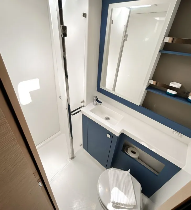 Head on Angara, a Fountaine Pajot Tanna 47 catamaran at Marmaris, Turkey