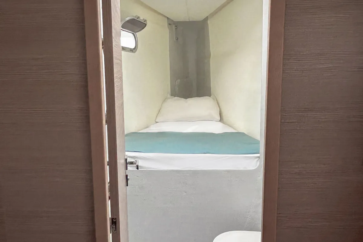 Cabin on Angara, a Fountaine Pajot Tanna 47 catamaran at Marmaris, Turkey