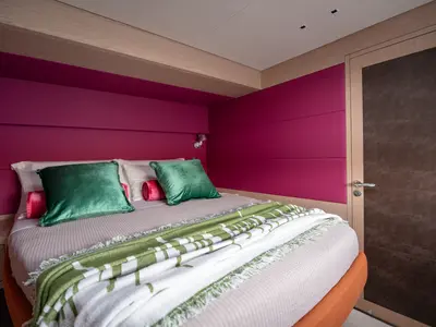 Cabin on Sailuxe - Gloria, a Lagoon Sixty 5 catamaran at Capo d'Orlando, Italy