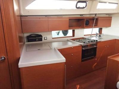 Galley of Despacito, a Beneteau Oceanis 46.1 sailboat at Split, Croatia