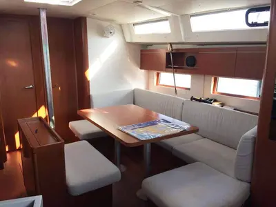 Salon of Despacito, a Beneteau Oceanis 46.1 sailboat at Split, Croatia
