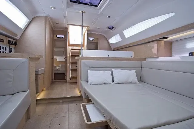 Cabin on Midnight, a Elan Impression 45 sailboat at Grad Trogir, Croatia