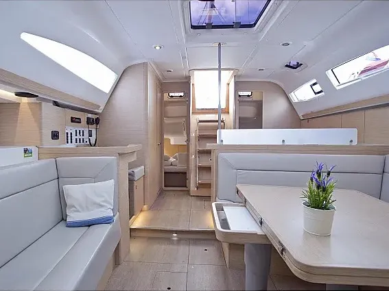 Salon of Midnight, a Elan Impression 45 sailboat at Grad Trogir, Croatia