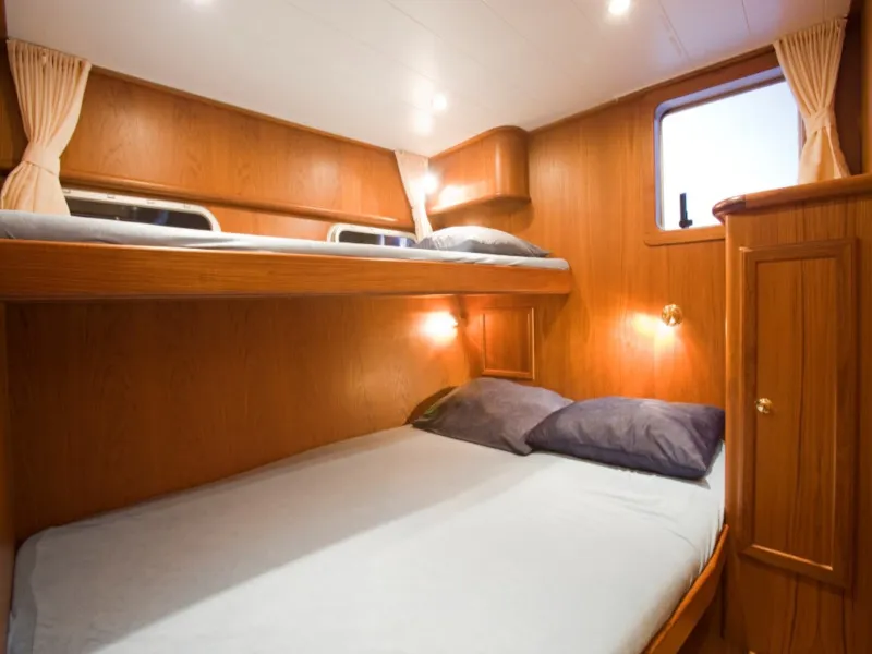 Cabin on Drait 73, a De Drait Impression 1280 motorboat at Drachten, Netherlands