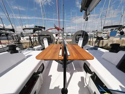 Katina, a Beneteau First 36 sailboat at Grad Biograd na Moru, Croatia