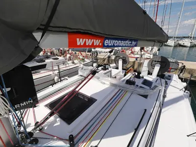 Katina, a Beneteau First 36 sailboat at Grad Biograd na Moru, Croatia