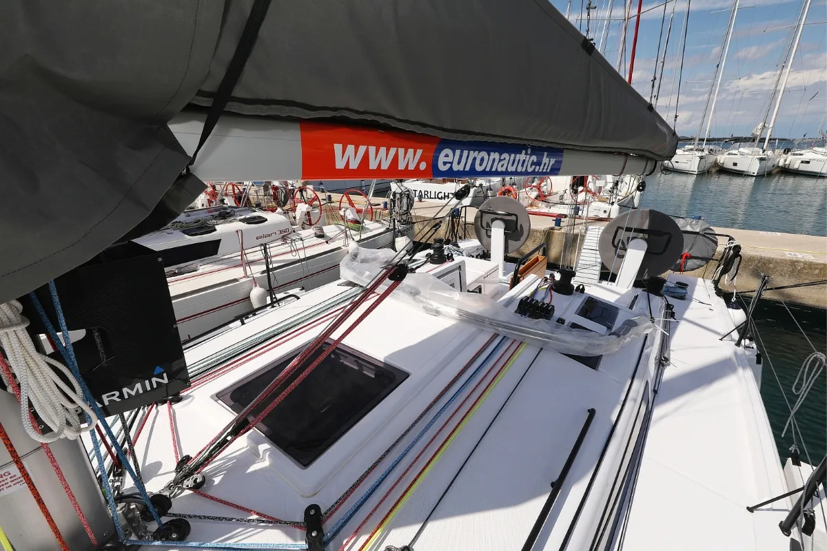 Katina, a Beneteau First 36 sailboat at Grad Biograd na Moru, Croatia