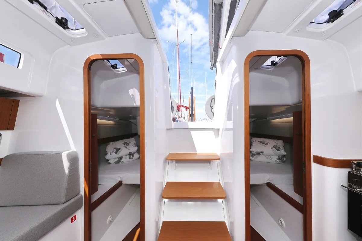 Katina, a Beneteau First 36 sailboat at Grad Biograd na Moru, Croatia
