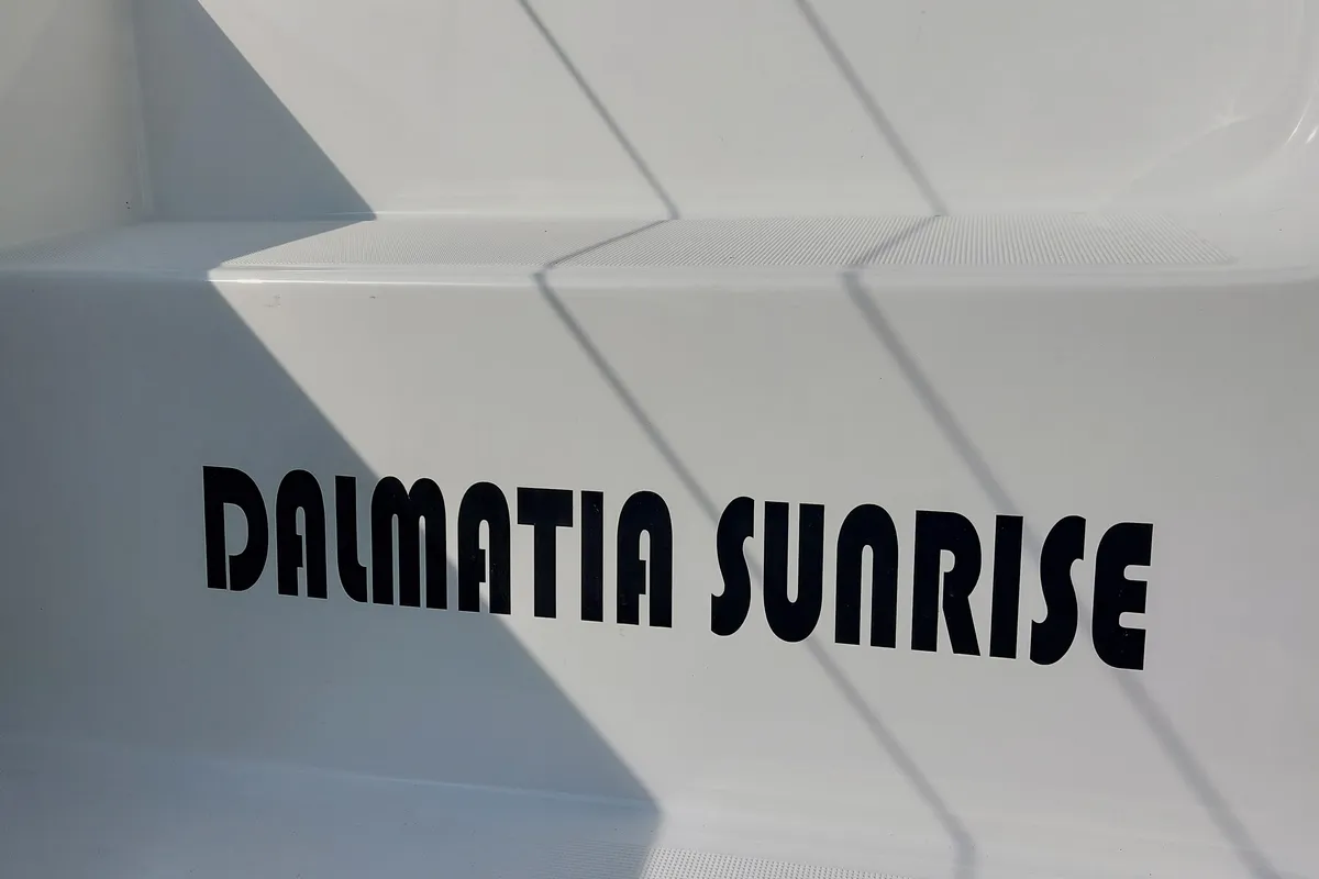 Dalmatia Sunrise, a Lagoon 42 catamaran at Sukošan, Croatia