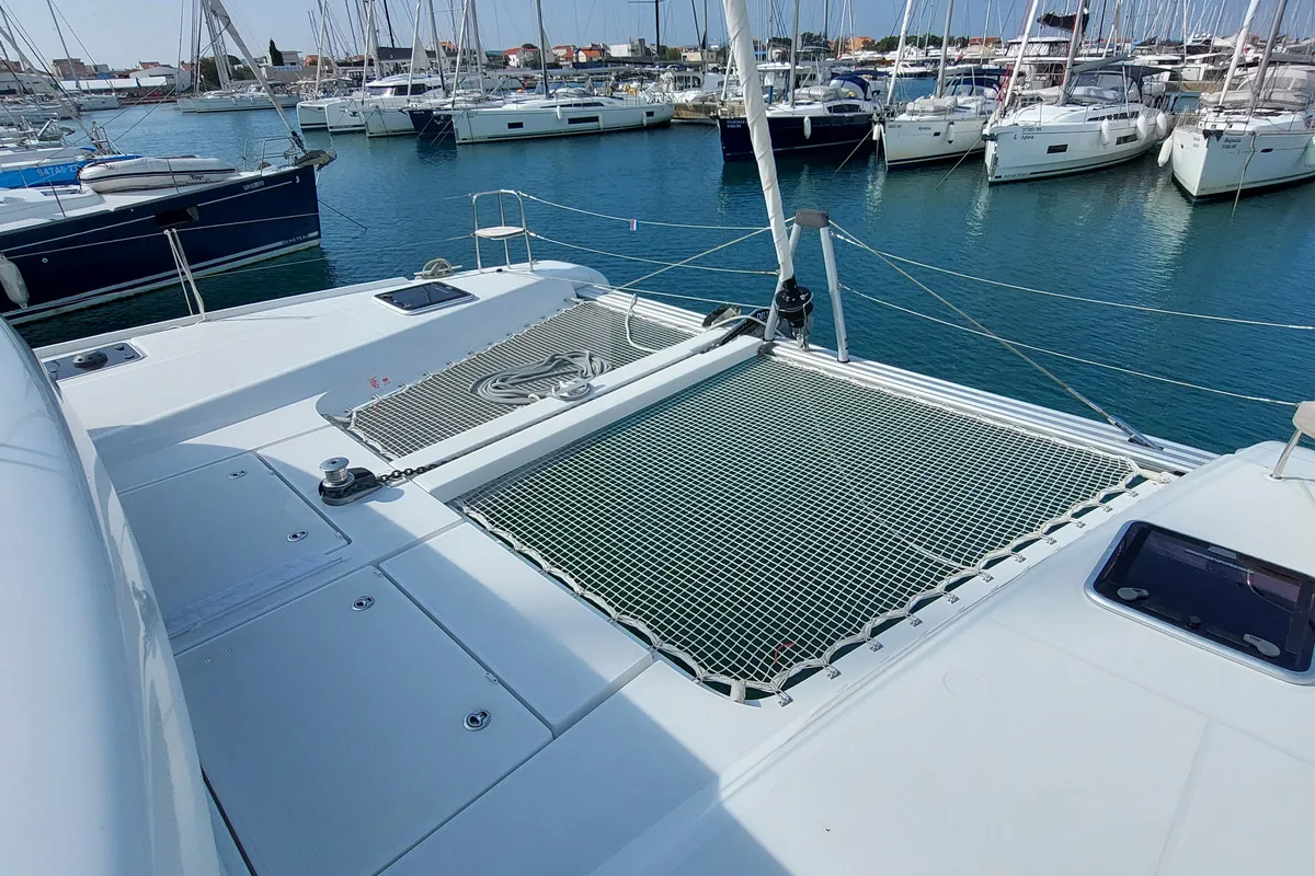 Dalmatia Sunrise, a Lagoon 42 catamaran at Sukošan, Croatia